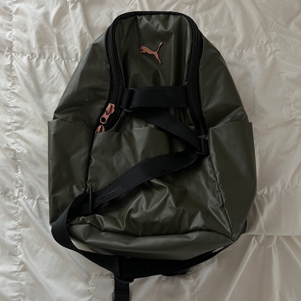 Puma Velvet Rope Olive Green Backpack
